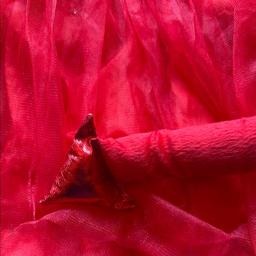 Halloween Costume Red Tulle Tutu Skirt with lights and tail one size - Picture 10 of 17